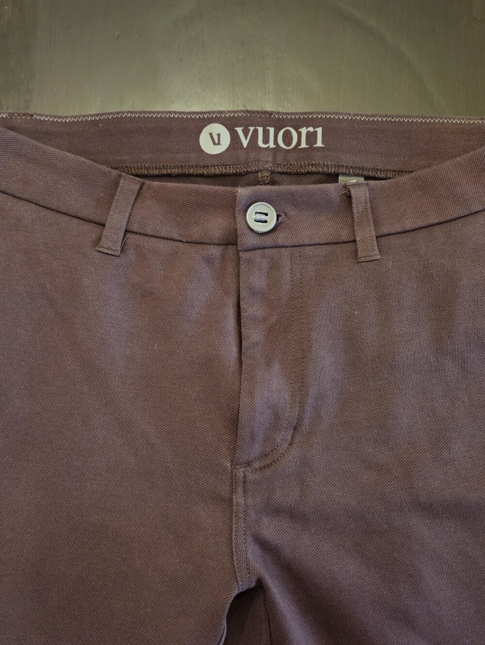 Vuori Men’s Purple/Brown Performance Chino Pants - Athletic Fit 30 x 32